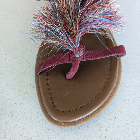 Nine West tassel sandals EUC - Picture 3 of 5